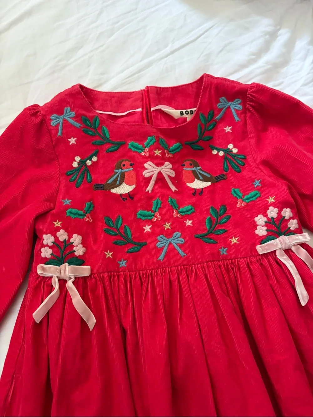 Mini Boden festive red